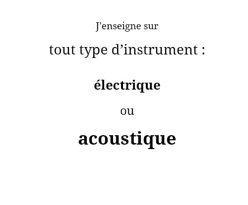 type d'instrument